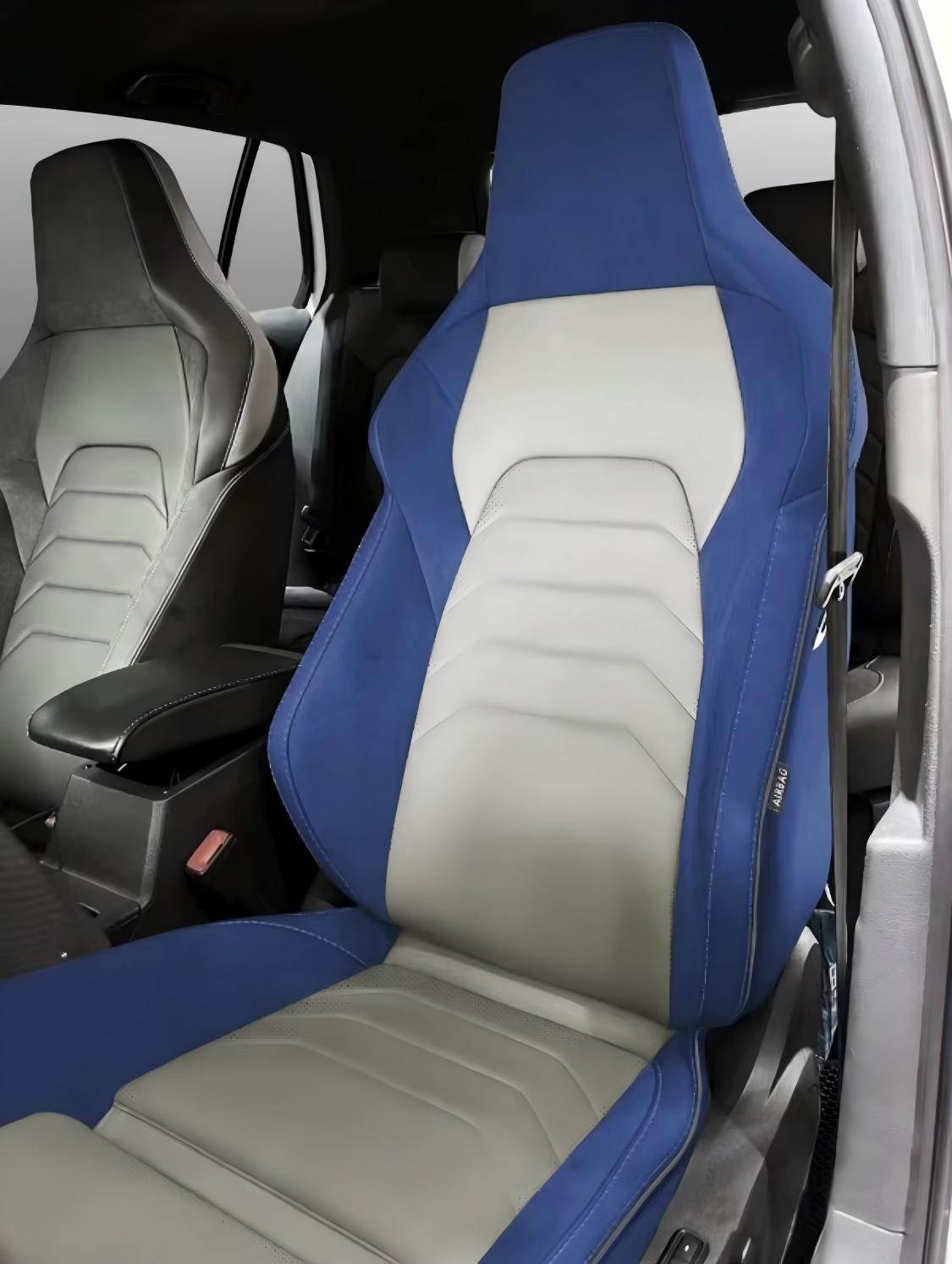 Leather Car Seat Cover - مقاعد رياضية للسيارات GTI، مقاعد سباق