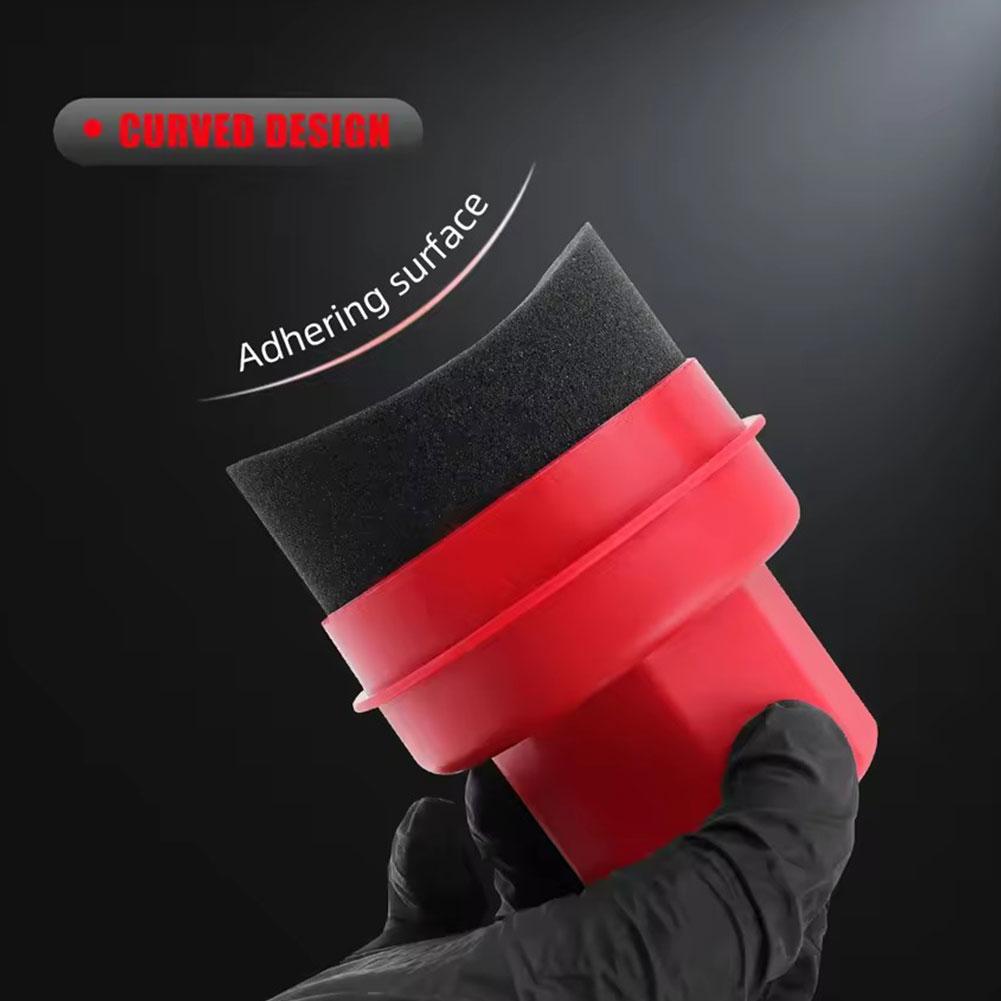 Car Wax Polishing Pad - إسفنجة توزيع شمع الإطارات القابلة لإعادة
