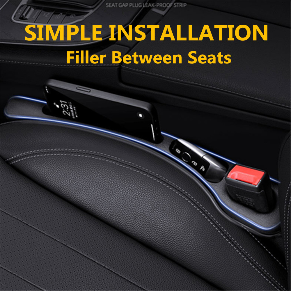 Car Accessories Essentials - حشوة فجوة مقعد السيارة (قطعتان) لتزيين