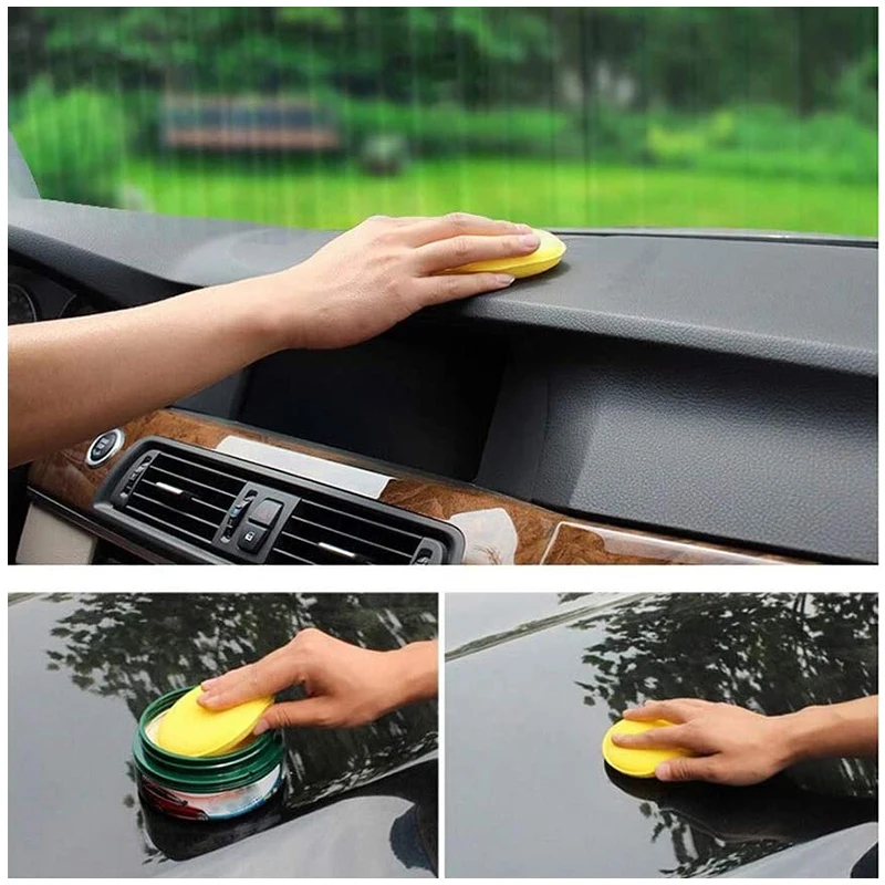 Car Wax Polishing Pad - 12 قطعة من إسفنجات التلميع والتشميع