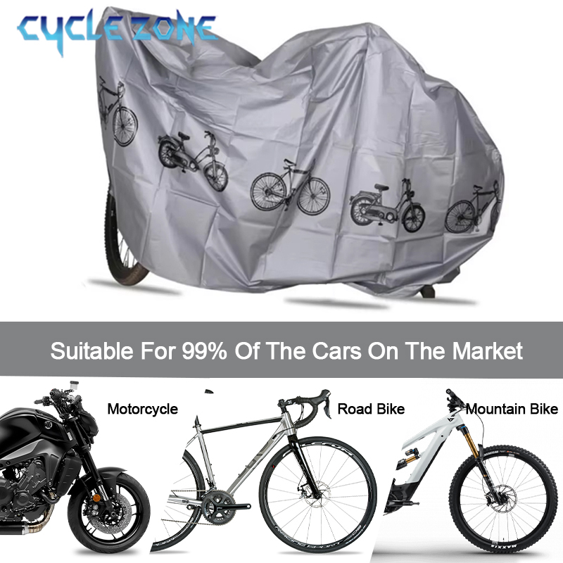 Car Accessories Zone - غطاء دراجة خارجي مقاوم للماء ،