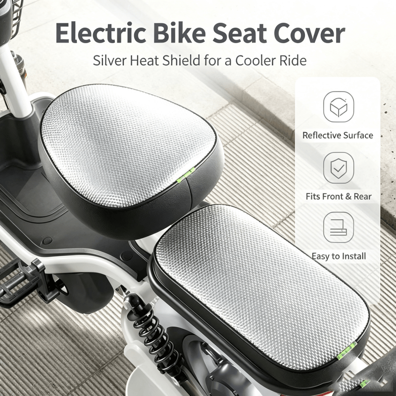Leather Car Seat Cover - غطاء مقعد للدراجة الكهربائية، غطاء مقعد