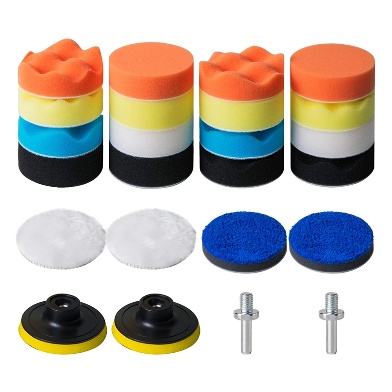طقم 24 قطعة من وسادات التلميع  - مراجعة Car Wax Polishing Pad وسعره