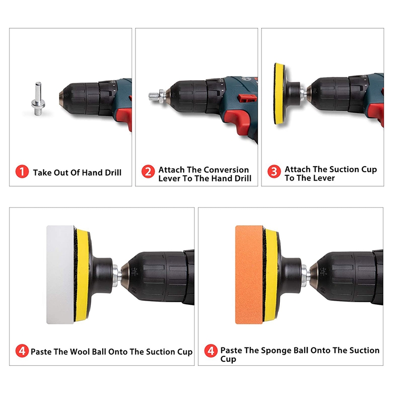 طقم 24 قطعة من وسادات التلميع  - مراجعة Car Wax Polishing Pad وسعره
