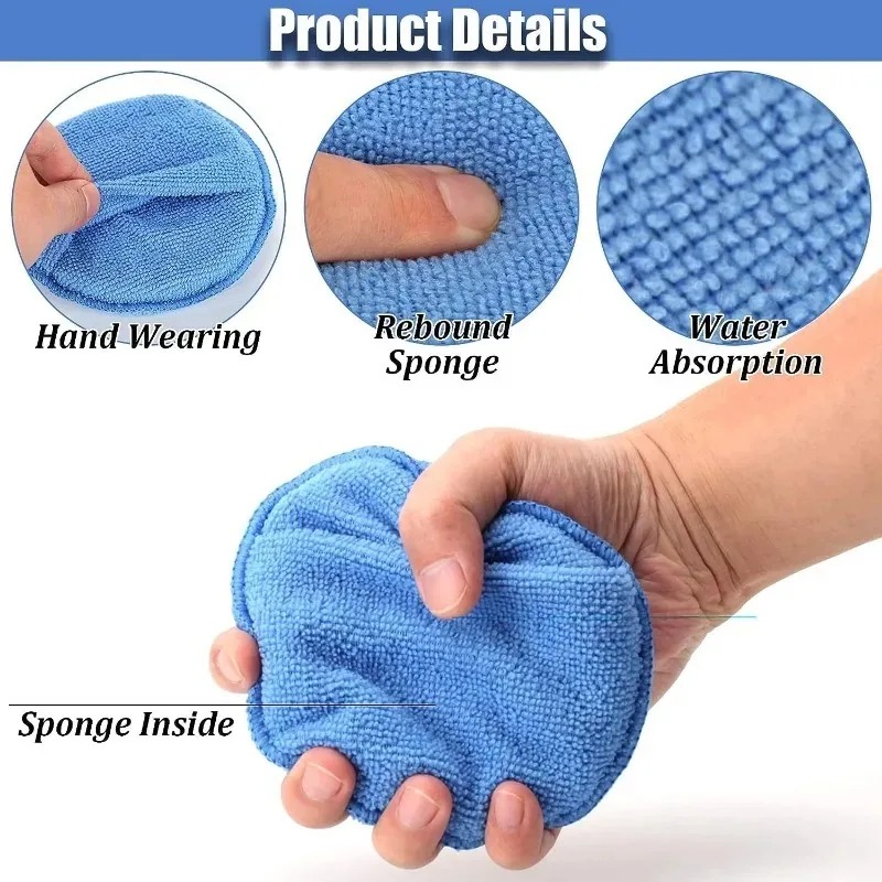 10 قطع من إسفنجات تلميع السيار - مراجعة Car Wax Polishing Pad وسعره