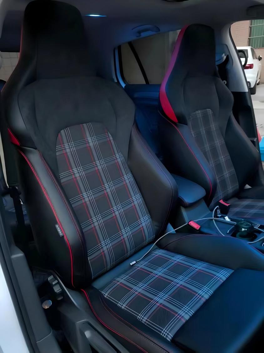 مقاعد رياضية للسيارات GTI، مقا - مراجعة Leather Car Seat Cover وسعره