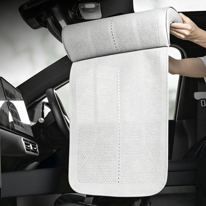 وسادة مقعد سيارة عالمية الاستخ - مراجعة Leather Car Seat Cover وسعره