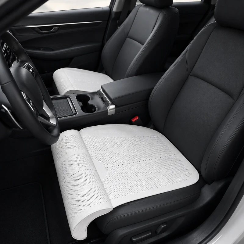 وسادة مقعد سيارة عالمية الاستخ - مراجعة Leather Car Seat Cover وسعره
