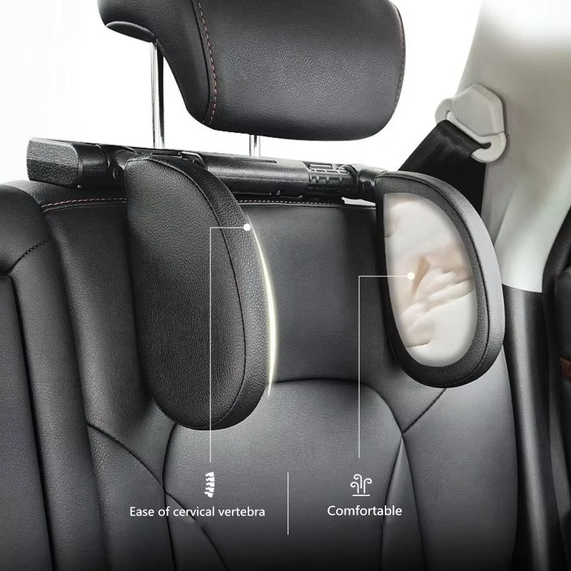 وسادة سفر جلدية للبالغين والأط - مراجعة Leather Car Seat Cover وسعره