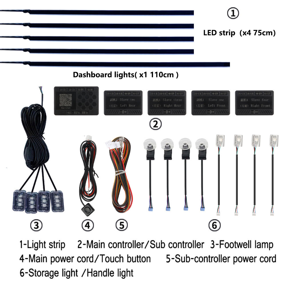 إضاءة محيطة للسيارة 6/18 في 1، - مراجعة Car Accessories Zone وسعره