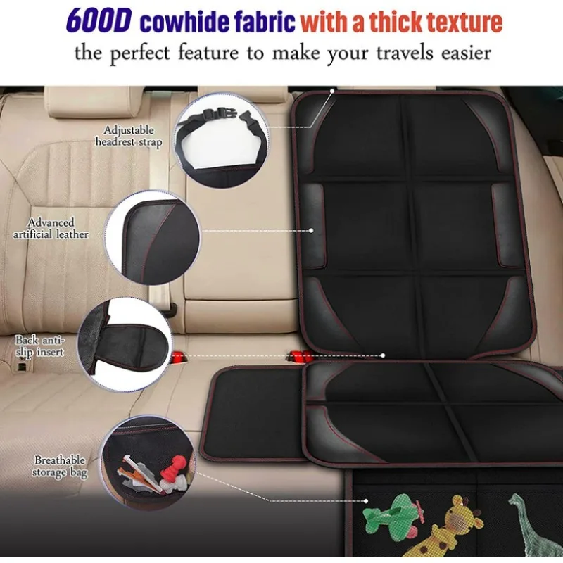 غطاء حماية لمقعد السيارة لسيار - مراجعة Leather Car Seat Cover وسعره