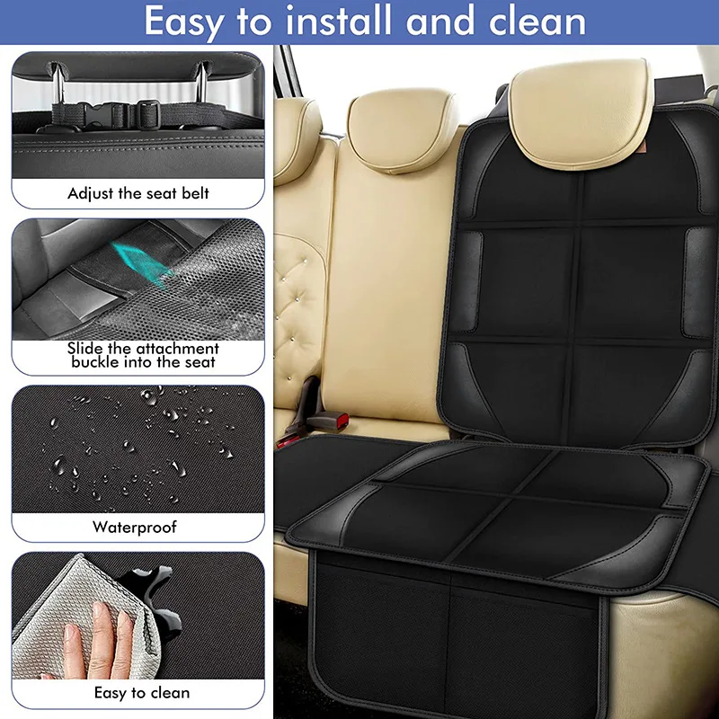غطاء حماية لمقعد السيارة لسيار - مراجعة Leather Car Seat Cover وسعره