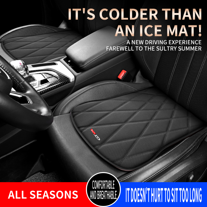 جلد طبيعي وسادة مقعد السيارة ا - مراجعة Leather Car Seat Cover وسعره