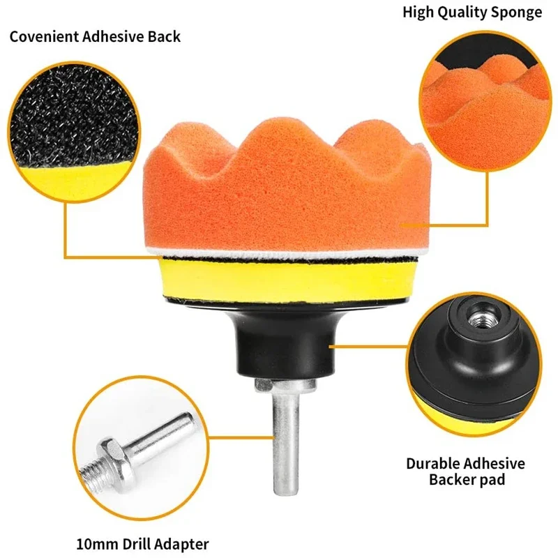 مجموعة إسفنجات تلميع السيارات، - مراجعة Car Wax Polishing Pad وسعره