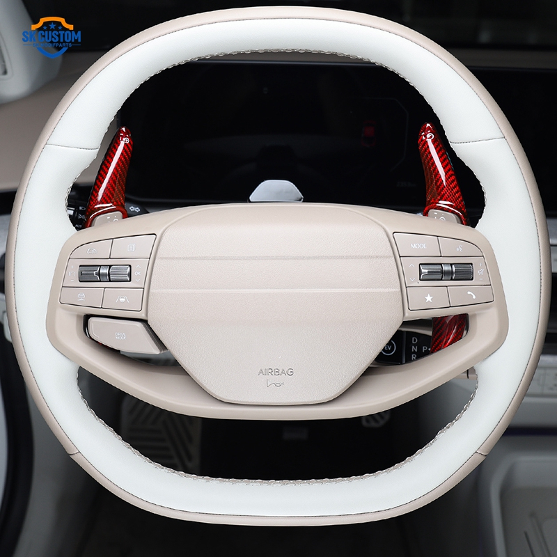 مبدل سرعة من ألياف الكربون لعج - مراجعة Car Accessories For Steering Wheel وسعره