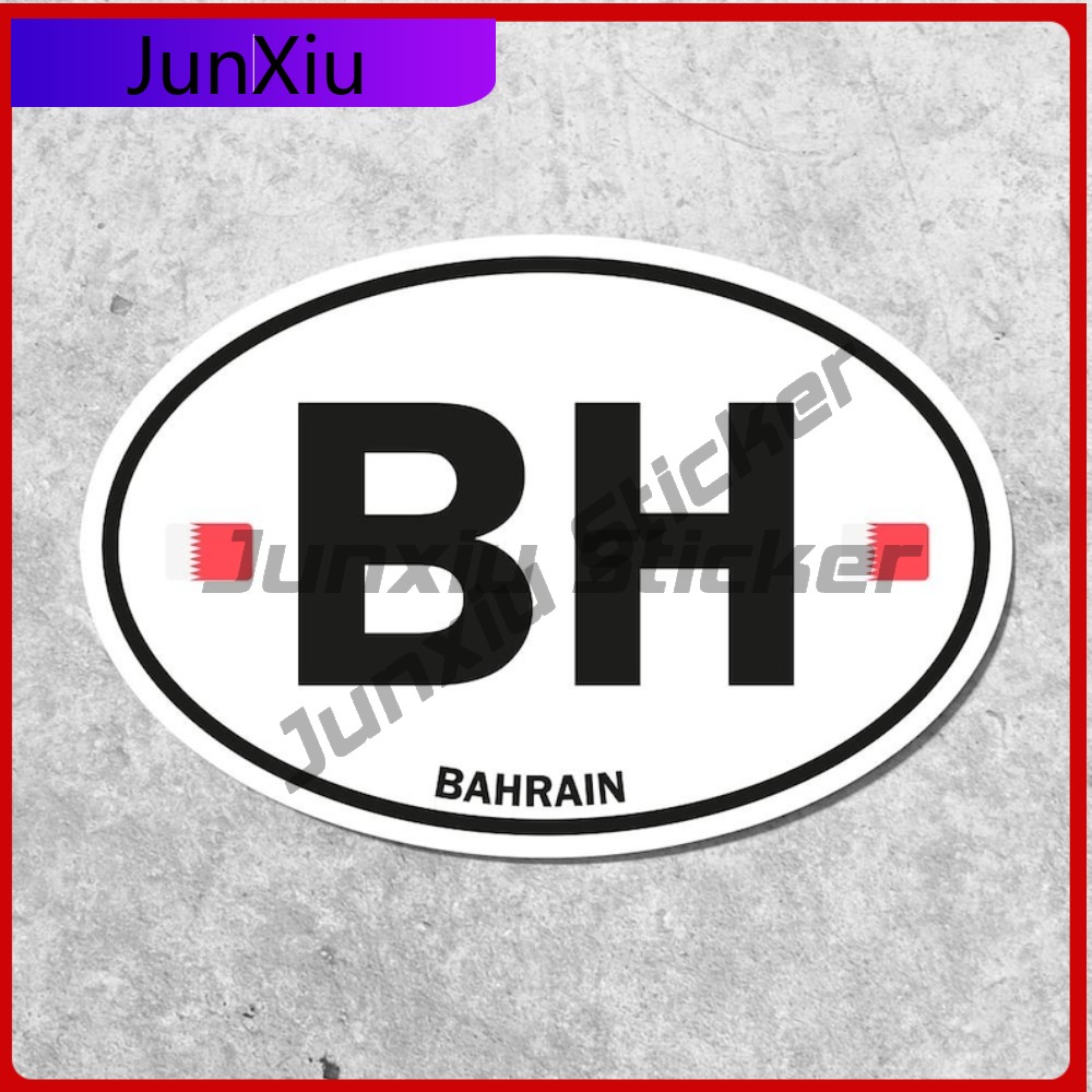 ملصق علم البحرين بيضاوي الشكل  - مراجعة Car Accessories Bahrain وسعره