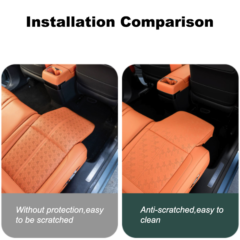 غطاء حماية جلدي لوسادة الساق ل - مراجعة Leather Car Seat Cover وسعره